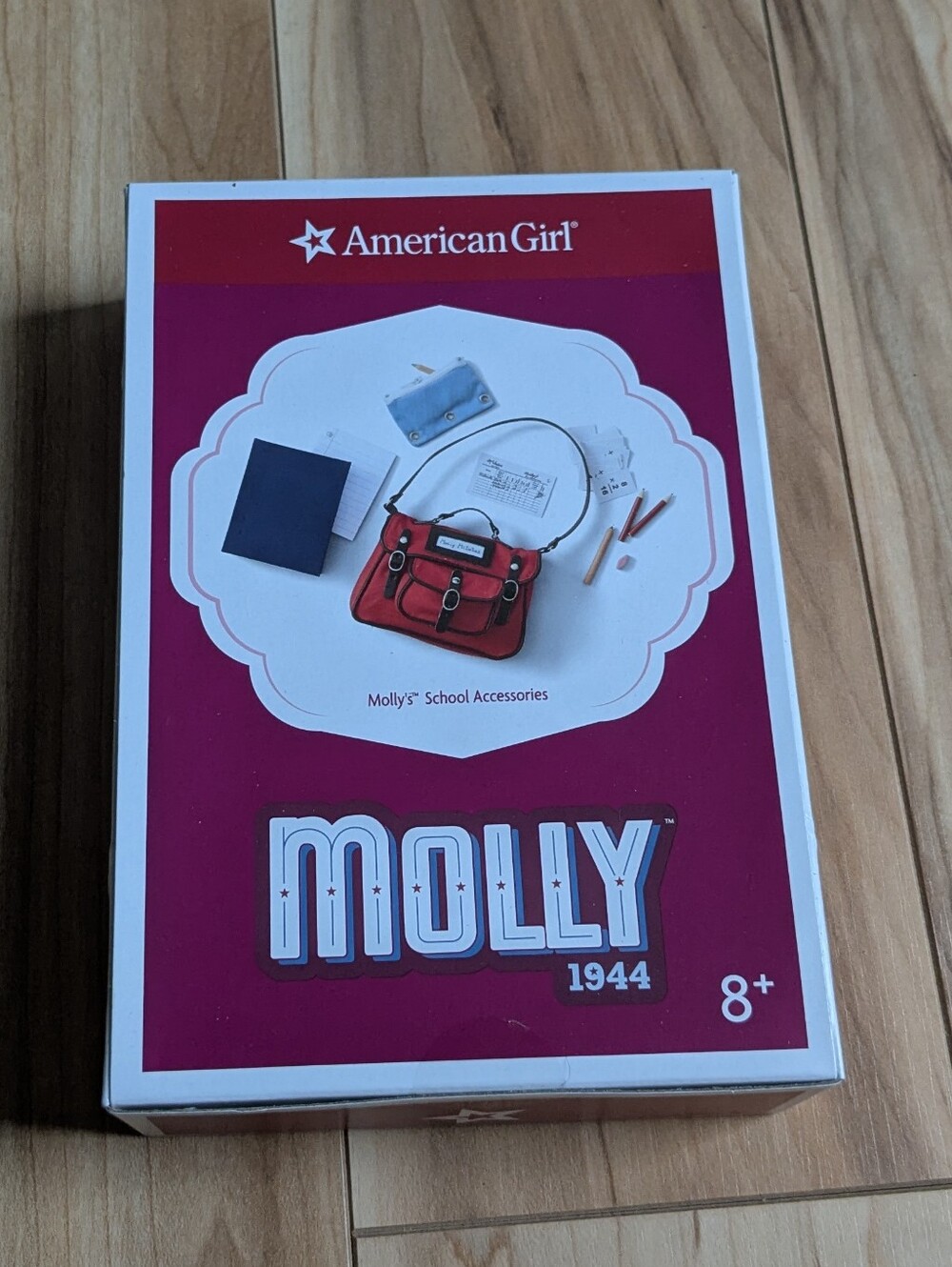 American Girl MOLLY Molly’s Meet Accessories NEW in BOX! Beret Purse Hankie Coin